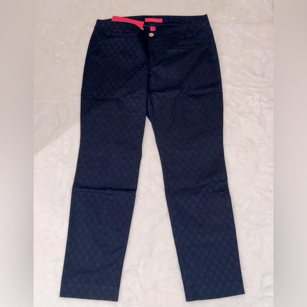 Lilly Pulitzer® Kelly Textured Ankle Length Skinny Pants -Sz 12- BNWT